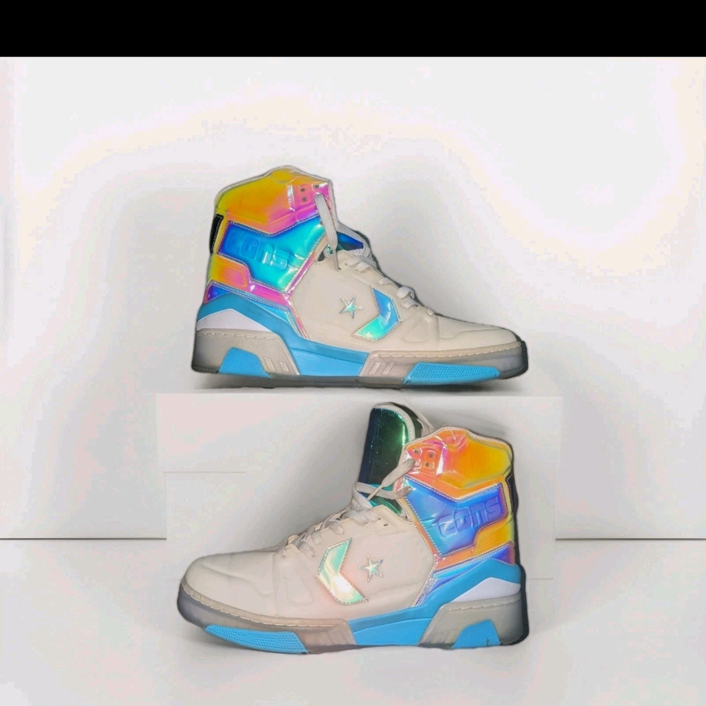 RARE Converse ERX-260 Impress Hi 'Iridescent' White Icy men's Sz 12us Sneaker